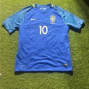 Brazil 15/16 away jersey men’s L Neymar jr #10 NWOT
